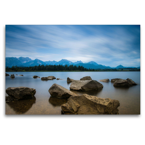 Premium Textil-Leinwand 120 x 80 cm Quer-Format Filterfotografie am Wasser | Wandbild, HD-Bild auf Keilrahmen, Fertigbild auf hochwertigem Vlies, Leinwanddruck von David Wolf