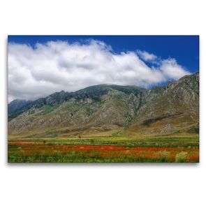 Premium Textil-Leinwand 120 x 80 cm Quer-Format Franshoekberg, Hottentots Holland Nature Reserve, Südafrika | Wandbild, HD-Bild auf Keilrahmen, Fertigbild auf hochwertigem Vlies, Leinwanddruck von Christian Heeb