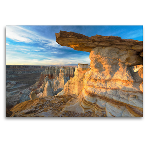 Premium Textil-Leinwand 120 x 80 cm Quer-Format Ha Ho No Geh Canyon, Hopi Reservation, Arizona, USA | Wandbild, HD-Bild auf Keilrahmen, Fertigbild auf hochwertigem Vlies, Leinwanddruck von Christian Heeb