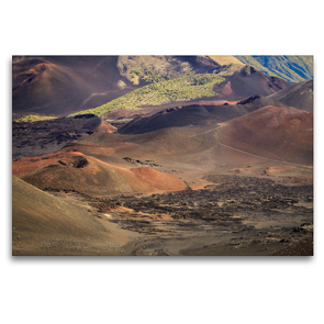 Premium Textil-Leinwand 120 x 80 cm Quer-Format Haleakala – Der größte Vulkankrater der Welt | Wandbild, HD-Bild auf Keilrahmen, Fertigbild auf hochwertigem Vlies, Leinwanddruck von Florian Krauss