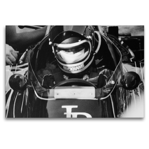 Premium Textil-Leinwand 120 x 80 cm Quer-Format Jackie Ickx 1. August 1974 Nürburgring | Wandbild, HD-Bild auf Keilrahmen, Fertigbild auf hochwertigem Vlies, Leinwanddruck von Eike Winter