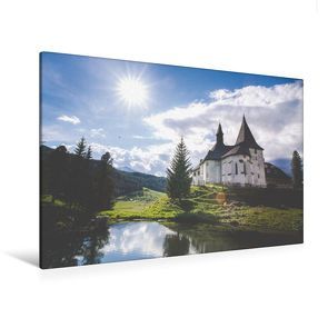 Premium Textil-Leinwand 120 x 80 cm Quer-Format Kirche St. Johannes der Täufer, 11. Jhd. | Wandbild, HD-Bild auf Keilrahmen, Fertigbild auf hochwertigem Vlies, Leinwanddruck von Susanne Stark Sugarsweet – Photo von Stark Sugarsweet - Photo,  Susanne