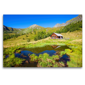 Premium Textil-Leinwand 120 x 80 cm Quer-Format Kleine Lacke auf der Karneralm | Wandbild, HD-Bild auf Keilrahmen, Fertigbild auf hochwertigem Vlies, Leinwanddruck von Christa Kramer