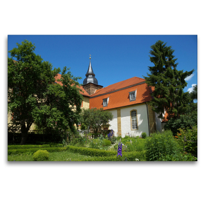 Premium Textil-Leinwand 120 x 80 cm Quer-Format Kloster Donndorf | Wandbild, HD-Bild auf Keilrahmen, Fertigbild auf hochwertigem Vlies, Leinwanddruck von Flori0