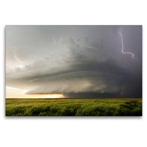 Premium Textil-Leinwand 120 x 80 cm Quer-Format Leoti Supercell | Wandbild, HD-Bild auf Keilrahmen, Fertigbild auf hochwertigem Vlies, Leinwanddruck von N N