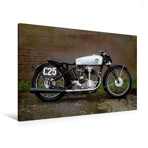 Premium Textil-Leinwand 120 x 80 cm Quer-Format Motorrad Oldtimer | Wandbild, HD-Bild auf Keilrahmen, Fertigbild auf hochwertigem Vlies, Leinwanddruck von Gabi Siebenhühner von Siebenhühner,  Gabi