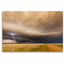 Premium Textil-Leinwand 120 x 80 cm Quer-Format New Mexico High Plains Storm | Wandbild, HD-Bild auf Keilrahmen, Fertigbild auf hochwertigem Vlies, Leinwanddruck von N N