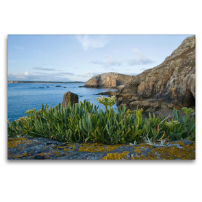 Premium Textil-Leinwand 120 x 80 cm Quer-Format Pointe de Pen-Hir | Wandbild, HD-Bild auf Keilrahmen, Fertigbild auf hochwertigem Vlies, Leinwanddruck von Katja ledieS