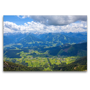 Premium Textil-Leinwand 120 x 80 cm Quer-Format Ramsau am Dachstein | Wandbild, HD-Bild auf Keilrahmen, Fertigbild auf hochwertigem Vlies, Leinwanddruck von Christa Kramer