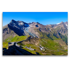 Premium Textil-Leinwand 120 x 80 cm Quer-Format Rund um den Großglockner | Wandbild, HD-Bild auf Keilrahmen, Fertigbild auf hochwertigem Vlies, Leinwanddruck von Christa Kramer