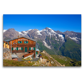 Premium Textil-Leinwand 120 x 80 cm Quer-Format Rund um den Großglockner | Wandbild, HD-Bild auf Keilrahmen, Fertigbild auf hochwertigem Vlies, Leinwanddruck von Christa Kramer