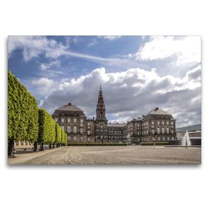 Premium Textil-Leinwand 120 x 80 cm Quer-Format Schloss Christiansborg | Wandbild, HD-Bild auf Keilrahmen, Fertigbild auf hochwertigem Vlies, Leinwanddruck von Christian Müringer