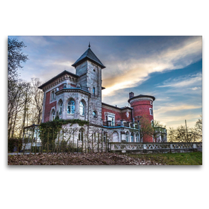 Premium Textil-Leinwand 120 x 80 cm Quer-Format Schloss Falkenegg | Wandbild, HD-Bild auf Keilrahmen, Fertigbild auf hochwertigem Vlies, Leinwanddruck von Val Thoermer