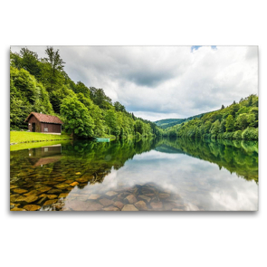 Premium Textil-Leinwand 1200 x 800 cm Quer-Format Schmala-Stausee bei Brilon | Wandbild, HD-Bild auf Keilrahmen, Fertigbild auf hochwertigem Vlies, Leinwanddruck von Heidi Bücker