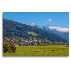Premium Textil-Leinwand 120 x 80 cm Quer-Format Schöne Grüße aus Radstadt | Wandbild, HD-Bild auf Keilrahmen, Fertigbild auf hochwertigem Vlies, Leinwanddruck von Christa Kramer
