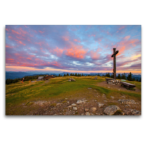 Premium Textil-Leinwand 120 x 80 cm Quer-Format Schöne Grüße aus Radstadt | Wandbild, HD-Bild auf Keilrahmen, Fertigbild auf hochwertigem Vlies, Leinwanddruck von Christa Kramer