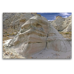 Premium Textil-Leinwand 120 x 80 cm Quer-Format Totenkopf Felsen im Grand Staircase-Escalante National Monument, Utah, Amerika | Wandbild, HD-Bild auf Keilrahmen, Fertigbild auf hochwertigem Vlies, Leinwanddruck von Markus Pitzer