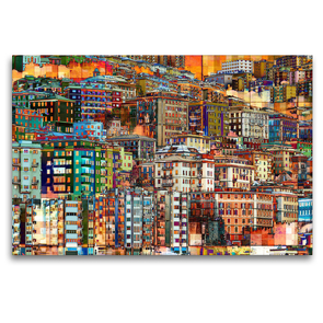 Premium Textil-Leinwand 120 x 80 cm Quer-Format Urbanes mal anders | Wandbild, HD-Bild auf Keilrahmen, Fertigbild auf hochwertigem Vlies, Leinwanddruck von Anne Madalinski