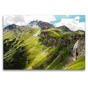 Premium Textil-Leinwand 120 x 80 cm Quer-Format Vinschgau, Südtirol | Wandbild, HD-Bild auf Keilrahmen, Fertigbild auf hochwertigem Vlies, Leinwanddruck von Fotografin Miriam Schwarzfischer