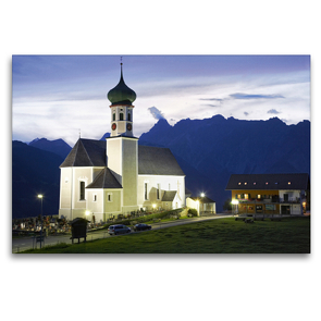Premium Textil-Leinwand 120 x 80 cm Quer-Format Wallfahrtskirche St. Bartolomäus | Wandbild, HD-Bild auf Keilrahmen, Fertigbild auf hochwertigem Vlies, Leinwanddruck von Andreas Riedmiller
