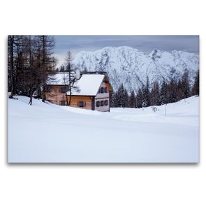 Premium Textil-Leinwand 120 x 80 cm Quer-Format Winteridyll | Wandbild, HD-Bild auf Keilrahmen, Fertigbild auf hochwertigem Vlies, Leinwanddruck von Matthias Schaefgen
