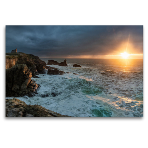 Premium Textil-Leinwand 1200 x 800 cm Quer-Format Côte Sauvage Die wilde Küste der Bretagne | Wandbild, HD-Bild auf Keilrahmen, Fertigbild auf hochwertigem Vlies, Leinwanddruck von Thomas Gerber