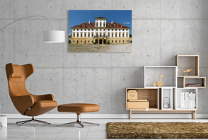 Premium Textil-Leinwand 1200 x 800 cm Quer-Format Schloss Aurolzmünster | Wandbild, HD-Bild auf Keilrahmen, Fertigbild auf hochwertigem Vlies, Leinwanddruck von Peter Balan