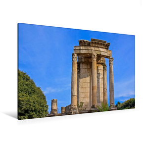 Premium Textil-Leinwand 1200 x 800 cm Quer-Format Tempel der Vesta auf dem Forum Romanum in Rom | Wandbild, HD-Bild auf Keilrahmen, Fertigbild auf hochwertigem Vlies, Leinwanddruck von Elisabeth Schittenhelm