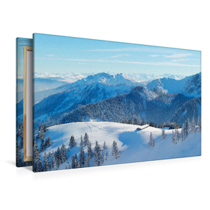 Premium Textil-Leinwand 1200 x 800 cm Quer-Format Winterruhe am Wallberg, Deutschland | Wandbild, HD-Bild auf Keilrahmen, Fertigbild auf hochwertigem Vlies, Leinwanddruck von None SusaZoom