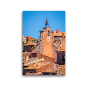 Premium Textil-Leinwand 30 x 45 cm Hoch-Format Blick auf Roussillon, Provence, Frankreich | Wandbild, HD-Bild auf Keilrahmen, Fertigbild auf hochwertigem Vlies, Leinwanddruck von Christian Müringer