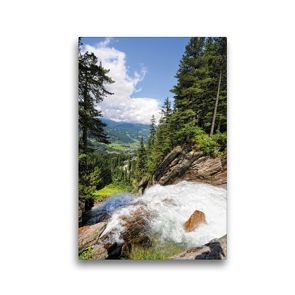 Premium Textil-Leinwand 30 x 45 cm Hoch-Format Blick von der Schettkanzel am Krimmler Wasserfall (Österreich) | Wandbild, HD-Bild auf Keilrahmen, Fertigbild auf hochwertigem Vlies, Leinwanddruck von Anja Frost