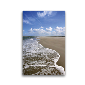Premium Textil-Leinwand 30 x 45 cm Hoch-Format Die Flut kommt | Wandbild, HD-Bild auf Keilrahmen, Fertigbild auf hochwertigem Vlies, Leinwanddruck von Susanne Herppich