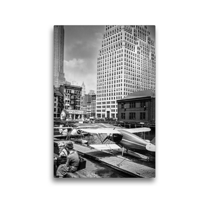 Premium Textil-Leinwand 30 x 45 cm Hoch-Format Downtown Skyport, Pier 11, East River, Manhattan, 1936 | Wandbild, HD-Bild auf Keilrahmen, Fertigbild auf hochwertigem Vlies, Leinwanddruck von Christian Müringer