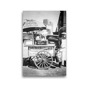 Premium Textil-Leinwand 30 x 45 cm Hoch-Format Hot Dog Stand, West St. and North Moore, Manhattan, 1936 | Wandbild, HD-Bild auf Keilrahmen, Fertigbild auf hochwertigem Vlies, Leinwanddruck von Christian Müringer