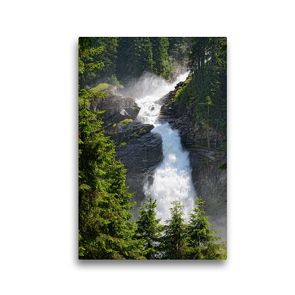 Premium Textil-Leinwand 30 x 45 cm Hoch-Format Krimmler Wasserfälle im Salzburger Land (Österreich) | Wandbild, HD-Bild auf Keilrahmen, Fertigbild auf hochwertigem Vlies, Leinwanddruck von Anja Frost