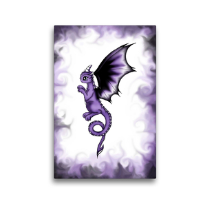 Premium Textil-Leinwand 30 x 45 cm Hoch-Format Mystischer Drache | Wandbild, HD-Bild auf Keilrahmen, Fertigbild auf hochwertigem Vlies, Leinwanddruck von Pezi Creation / Petra Haberhauer