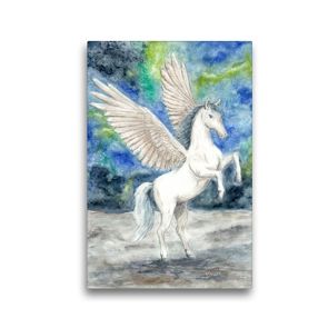 Premium Textil-Leinwand 300 x 450 cm Hoch-Format Pegasus | Wandbild, HD-Bild auf Keilrahmen, Fertigbild auf hochwertigem Vlies, Leinwanddruck von Sandra Steinke