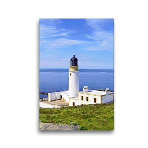 Premium Textil-Leinwand 30 x 45 cm Hoch-Format Rua Reidh Leuchtturm in Schottland | Wandbild, HD-Bild auf Keilrahmen, Fertigbild auf hochwertigem Vlies, Leinwanddruck von Babett Paul – Babett’s Bildergalerie