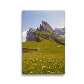 Premium Textil-Leinwand 30 x 45 cm Hoch-Format Seceda | Wandbild, HD-Bild auf Keilrahmen, Fertigbild auf hochwertigem Vlies, Leinwanddruck von N N