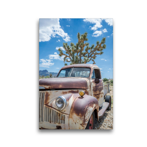 Premium Textil-Leinwand 30 x 45 cm Hoch-Format Vintage Pick up Oldtimer in Amerika | Wandbild, HD-Bild auf Keilrahmen, Fertigbild auf hochwertigem Vlies, Leinwanddruck von Joern Dudek