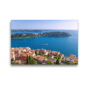 Premium Textil-Leinwand 45 x 30 cm Quer-Format Adriaschönheit Rovinj | Wandbild, HD-Bild auf Keilrahmen, Fertigbild auf hochwertigem Vlies, Leinwanddruck von N N