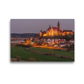 Premium Textil-Leinwand 45 x 30 cm Quer-Format An der Bennokanzel mit Blick auf den Dom zu Meißen | Wandbild, HD-Bild auf Keilrahmen, Fertigbild auf hochwertigem Vlies, Leinwanddruck von Norbert Jentzsch