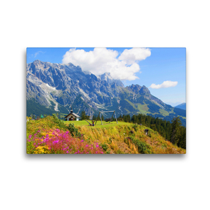 Premium Textil-Leinwand 45 x 30 cm Quer-Format Auf der Steinbockalm in Hinterthal | Wandbild, HD-Bild auf Keilrahmen, Fertigbild auf hochwertigem Vlies, Leinwanddruck von Christa Kramer