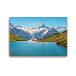 Premium Textil-Leinwand 45 x 30 cm Quer-Format Bachalpsee in den Schweizer Alpen | Wandbild, HD-Bild auf Keilrahmen, Fertigbild auf hochwertigem Vlies, Leinwanddruck von SusaZoom