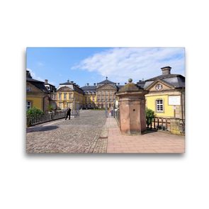 Premium Textil-Leinwand 45 x 30 cm Quer-Format Barockschloss Bad Arolsen | Wandbild, HD-Bild auf Keilrahmen, Fertigbild auf hochwertigem Vlies, Leinwanddruck von Margarete Brunhilde Kesting