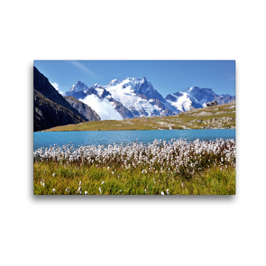 Premium Textil-Leinwand 45 x 30 cm Quer-Format Bergsee Lac Goléon, Frankreich | Wandbild, HD-Bild auf Keilrahmen, Fertigbild auf hochwertigem Vlies, Leinwanddruck von Jürgen Feuerer