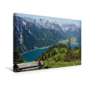 Premium Textil-Leinwand 45 x 30 cm Quer-Format Blick über den Achensee | Wandbild, HD-Bild auf Keilrahmen, Fertigbild auf hochwertigem Vlies, Leinwanddruck von Susan Michel /CH von Michel / CH,  Susan