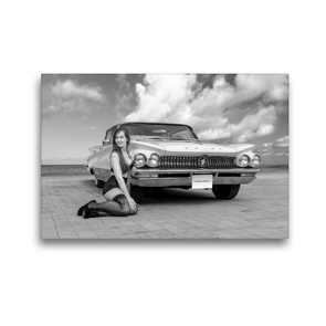 Premium Textil-Leinwand 45 x 30 cm Quer-Format Buick Invicta Bj 1960 | Wandbild, HD-Bild auf Keilrahmen, Fertigbild auf hochwertigem Vlies, Leinwanddruck von Detlef Kolbe Dex-Photography