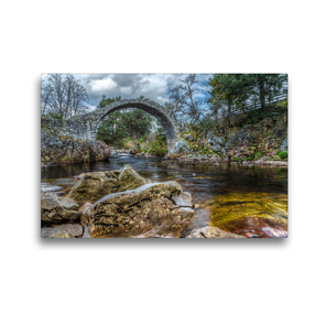 Premium Textil-Leinwand 45 x 30 cm Quer-Format Carrbridge | Wandbild, HD-Bild auf Keilrahmen, Fertigbild auf hochwertigem Vlies, Leinwanddruck von Heiko Eschrich