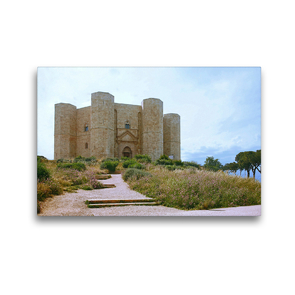 Premium Textil-Leinwand 45 x 30 cm Quer-Format Castel del Monte | Wandbild, HD-Bild auf Keilrahmen, Fertigbild auf hochwertigem Vlies, Leinwanddruck von Hanna Wagner